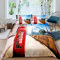 Homewish London Bettwäsche Set Telefonzelle Bettbezug Red Call Box Tröster Abdeckung Für Kinder Jungen Mädchen The Big Ben 3D Street View Bettbezug Schlafzimmer Dekor Mit 1 Kissenbezug 135x200