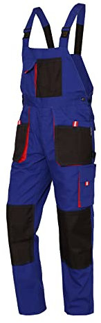 WORK IDEA Herren-Arbeitslatzhose mit Oxford-Knietaschen; strapazierfähige Leinwand