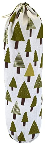 Plastic Bag Holder, Foldable Washable Grocery Bag Dispenser Recycling Shopping Bag Organizer Grocery Bag Storage Holder Carrier BagShopping Bag Holder Organizer and Dispenser for Home Kitchen(tree)