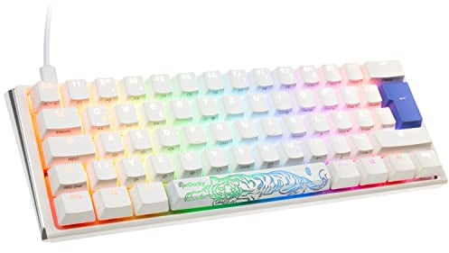 Ducky One 3 Classic Mechanische Tastatur - Mechanical Keyboard - Tastatur Gaming Mechanisch - Gaming Keyboard Mechanical - Mechanische Gaming Tastatur - Mini-Format 60% - MX-Silent-Red