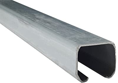 SCHARTEC Riel para puerta corredera de acero, 2 m, carril para exteriores, hoftor, puerta de entrada, rieles para facilitar el movimiento de la puerta
