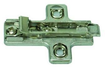 Cerniera cerniere SALICE per ante armadio, mobili cucina, colapiatti. Vari tipi e dimensioni (BASETTE PER CERNIERE INCASSO CON CLIP BASSE mm.0h)