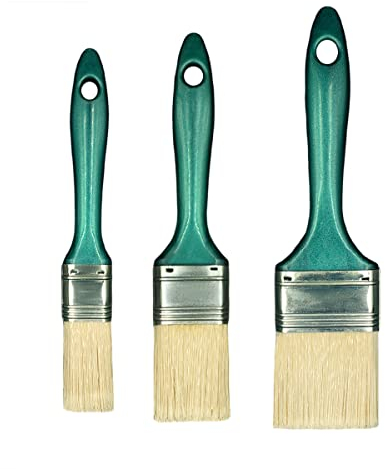 Hardy Set de 3 Pinceles 25 Mm 38 Mm 50 Mm Serie 07 para Pintar con Cualquier Pintura Especialmente Emulsión