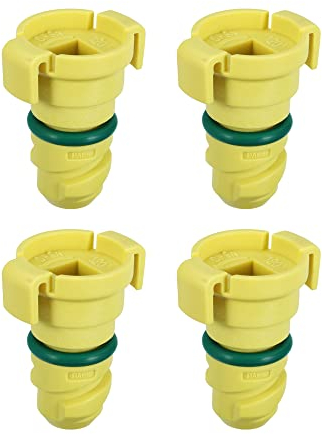 A ABSOPRO 4er-Set Motorölablassschraube FT4Z-6730-A Ölablassschraube Ersatz für Ford für Mustang 2015–2020 für Ford F-150 2015–2017, Nylon