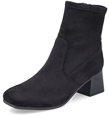 Rieker Damen Ankle Boots 70971, Frauen Stiefeletten,halbstiefel,Kurzstiefel,uebergangsschuhe,uebergangsstiefel,hoch,Bootee,schwarz (00),39 EU / 6 UK