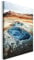 REVOLIO 40x60 cm Leinwandbild Wandbilder Wohnzimmer Modern Kunstdruck Design Wanddekoration Deko Bild auf Leinwand Bilder 1 Teilig - Island Crested Pool Natur blau
