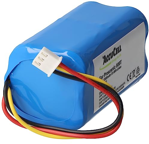 Akku kompatibel mit Proscenic 800T Li-ion Akku 820T, 830T, 820S nur mit dem weißen Stecker, Abbildung vergleichen