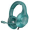 YOTMS Casque de Jeu PS4 Headset, Casque Xbox avec Son Surround 7.1, Casque de Jeu Supra-auriculaire avec Casque antibruit Flexible et mémoire Micro pour PC, PS5, PS4, Xbox Series X/S, Switch (Cyan)