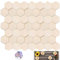 Holzscheiben, Runde Holzscheibe, für Dekoration, Untersetzer, Handwerke, Bemalen, DIY (Hexagon, 5CM-50PACK)
