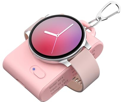 Portable Galaxy Watch ladestation,2000mAh 2-in-1 Magnetic Wireless Charger Samsung Watch,Tragbare Ladegerät für Samsung Galaxy Watch 7/Ultra/6/6 Classic/5 Pro/5/4/3/Active 2/Gear S3/ Sport