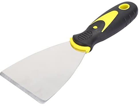 3D Printer Spatula, 3D Print Cleaner Scraper Stainless Steel 3D Printer Hot Bed Shovel with Rubber Handle