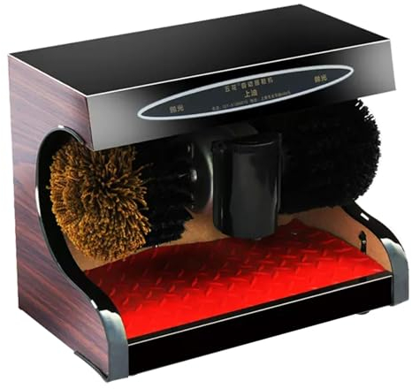 Miuxe Pulidoras De Zapatos Eléctricos Cepillo Limpiador De Zapatos Pulidora De Zapatos Máquina De Inducción Automática Cepillo Eléctrico Zapatos Ultra Duradero