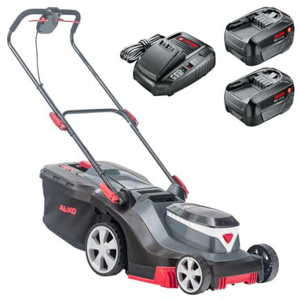 AL-KO 18V Comfort 3.82 Li R Cordless Push Rear Roller Lawnmower 38cm (2x Battery Kit)