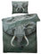 MOBEITI Elefanten Bettwäsche 155x220, Tiere Wendebettwäsche, Weiche Kuschelige Mikrofaser Bettbezug Set 2teilig, 1 Kissenbezug 80x80, mit Reißverschluss -MO&261