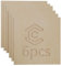 Creatorally 6 Pcs Basswood Sheets, 30x30 cm Plywood Sheet 3mm, Blank Laser Engraving Material Wood for Sublimation DIY Craft Cutting