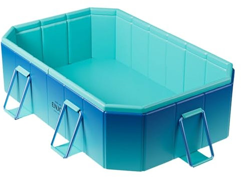 Faltbarer Swimmingpool – Kinderpool Haustier-Watingpool – Hundeschwimmbecken zusammenklappbar, tragbare Badewanne, nicht aufblasbar, Kinderpool, Katzen-Duschwanne, Outdoor Indoor