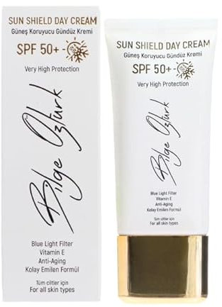 Bilge Öztürk Sonnencreme Tagespflege SPF 50+ mit Beta-Carotin Und Vitamin E, Breitbandspektrum, Anti-Aging, Blaulichtschutz, Feuchtigkeitsspendende Tagescreme Für Alle Hauttypen, 50ml