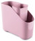 Zeal Worktop Sink Tidy Organiser, Cutlery and Utelsil Pot Drainer, Rose Pink