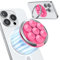 Magnetic Suction Phone Mount for MagSafe Case, Silicone Octo Cup Buddy Sticky Grip for iPhone, Hands-Free Selfie/Video for TikTok Influencer/Creator, Women Girl Teen Gift Hot Pink