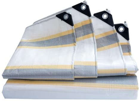 Baoblaze Lona de Polietileno para Cubrir Carga de Camiones, Lona para Barco Y Piscina con Ojales, 2x2 Metros