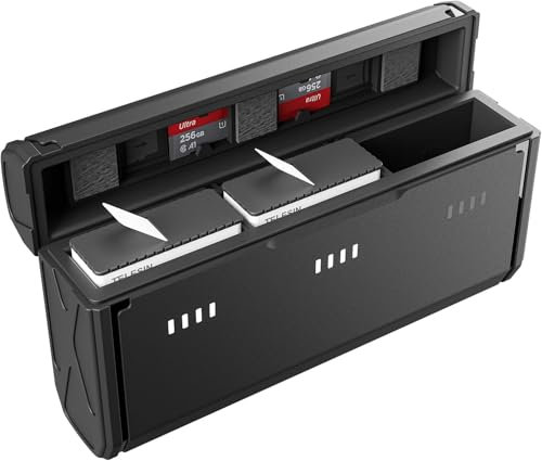 VIDIFY Rapid 2.5 Hour Battery Charger for GoPro Hero 13 Black, Fast Charging Case Accessory for Gopro Hero 13, Triple Slot Battery Case, Compatible with the Original Battery of Go Pro Hero 13