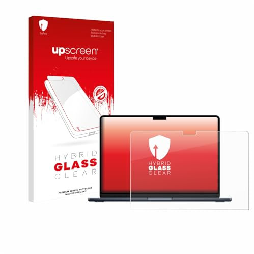 upscreen Schutzglas für Apple MacBook Air 13 M4 2025 Schutzfolie Panzer Folie Glas [Extrem Kratzfest 9H, Anti-Fingerprint, Ultra-Transparent]