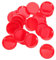 CAXUSD Juego De 20 Piezas Mini Placa Roja Plato De Casa De Muñecas Miniaturas De Casa De Muñecas Bandeja De Casa De Muñecas Decoración De Casa De Muñecas En Miniatura El Plastico Rojo
