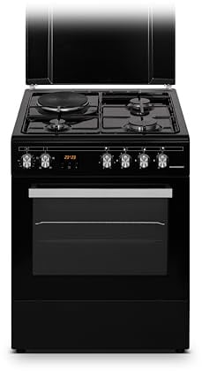 Schneider SCCG631-BM - Cuisinière gaz Black mat
