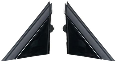Embellecedor Triangular Espejo retrovisor Puerta para FIAT 500 12-19 Cubierta Tipo Bandera Ventana Delantera Pilar A triángulo 1SH17KX7AA 1SH16KX7AA(Izquierda y Derecha)