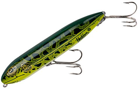 Heddon Zara Spook Topwater Angelköder – Legendärer Walk-The-Dog-Köder, natürlicher Leopard-Frosch, 11,4 cm lang, 0,9 g Gewicht, 1/0 Haken