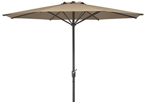 Schneider Sonnenschirm Korsika, natur, 320 cm rund, 711-81, Gestell Alu/Stahl, Bespannung Polyester, 8.1 kg