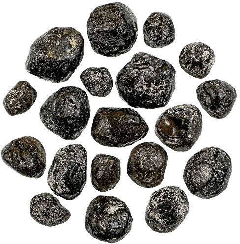 Naturosphère - Minéraux et fossiles C25 - Pierres brutes larmes d'apache (obsidienne) - 2 à 3.5 cm - Lot de 4