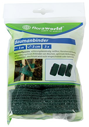 Floraworld Baumanbinder 3er Set Classic, Grün, 300 x 3 x 20.5 cm