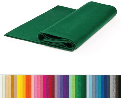 The Felt Store Feutrine Feutre découpe au mètre en Vert Chasseur - env. 1,82 x 3 m