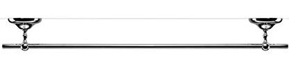 Croydex Flexi-Fix Grosvenor Chrome Easy to Fit Towel Rail , QM702741,67.4 x 7.7 x 8 cm