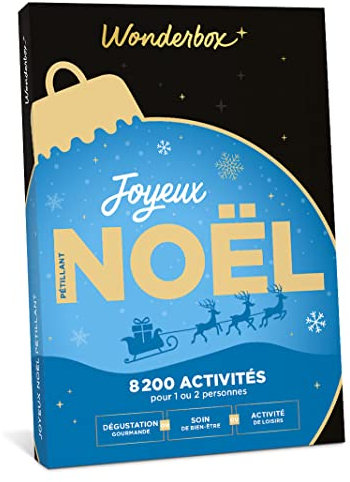 Wonderbox - Joyeux Noël Pétillant - Coffret Cadeau - Idée Cadeau Multi Activités