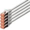 DIGITUS Câble LAN Cat 6-7m - 5 pièces - RJ45 Câble réseau - S/FTP Blindé - Compatible Cat 6A & Cat 7 - Gris
