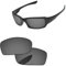 PapaViva Verres de rechange pour Oakley Fives Squared, chromé noir, 0