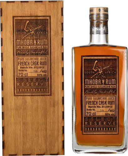 MHOBA Select Reserve French Cask - Rhum - 65% Alcool - Origine : Afrique du Sud - Bouteille 70 cl