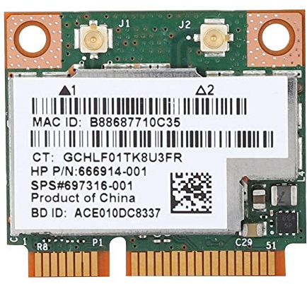 Scheda di rete Dual Band 300M Scheda di rete Wireless PCI-e Mini PCI-e a 2,4 e 5 GHz con Bluetooth 4.0 per HP Broadcom BCM943228HMB