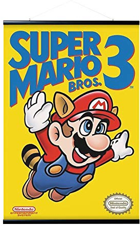 Erik Magnetische Posterleiste mit Poster - Supr Mario Bros 3