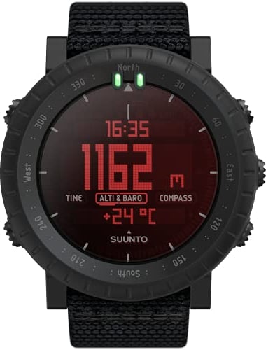 Suunto Core Alpha Stealth Reloj Outdoor con Altímetro, Barómetro y Brújula