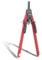 Aristo AR552812-20 BTS Schnellverstellzirkel mit unverstellbaren Zirkelschenkeln (Kreise bis 340mm Durchmesser, Zinkdruckguss, 2 Ersatzminen und Ersatznadel) lava