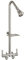 Aolemi Outdoor Shower Fixtures,Outdoor Shower Kit Faucet System 3 Inch Center with Showerhead 2 Handle Exposed Shower with Brass Mix Valve Pipe Downward with Soap Dish Brushed Nickel