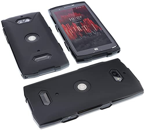 foto-kontor Coque Compatible avec CrossCall Core X5 Protection Noir Pochette Caoutchouc TPU téléphone Smartphone Bumper