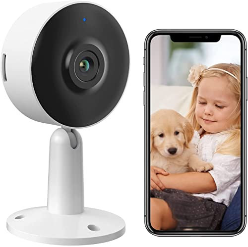 ARENTI IN1 Indoor Sicherheitskameras 1PC, 1080p Full HD Baby Monitor Haustierkamera mit Telefon APP, Nachtsicht, 2-Wege-Audio, Bewegungs-/Tonerkennung, SD-Karte&Cloud-Speicher, Alexa-kompatibel