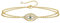 TINGN Böses Auge Armband Damen, 14 Karat Gold Gefüllt Handgefertigt Blauer Zirkonia Böser Blick Armbänder Geschichtet Goldschmuck für Damen Personalisiertes Armband für Frauen