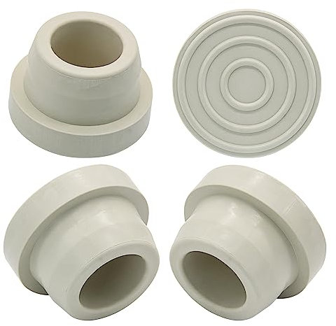 HAKATOP Pool Ladder Bumpers (4PC) - Rubber Pool Ladder Bumper Protectors for Inground Pool, White, Durable, Fits 1.9in Swimming Pool Ladder Tubing