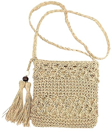 MUNSKT Sac Paille, Sac ete Femme, Sac a Main Paille, Sac de Plage Femme