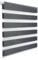 WOLTU Doppelrollo Klemmfix ohne Bohren Dunkelgrau B95 x H130 cm, Duo Rollo lichtdurchlässig Fensterrollo für innen verdunkelnd, Zebrarollo mit Kettenzug - Seitenzugrollo für Fenster und Tür